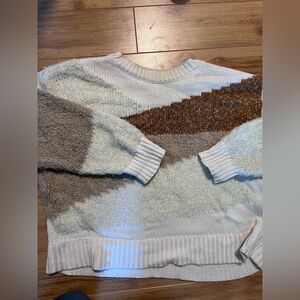 Lou & Grey Textured Colorblock Sweater